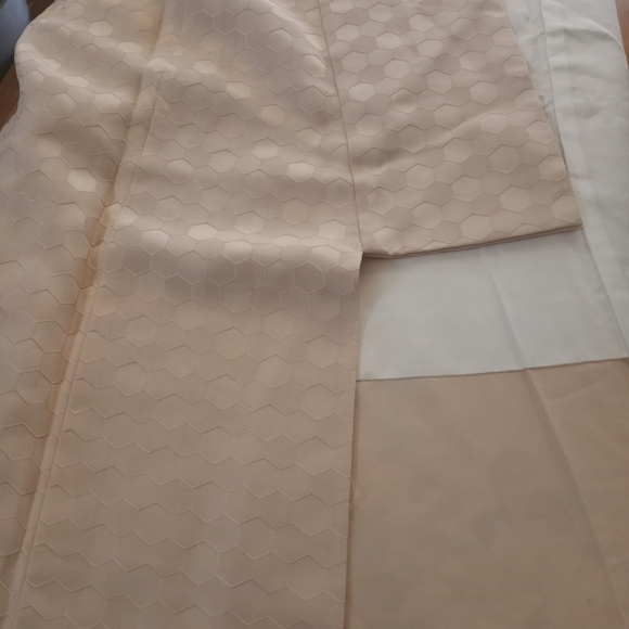 Vintage Silk Pastel Peach Floral Flowy Lined Silky Jaquard Hand Painted Kimono - Picture 13 of 14